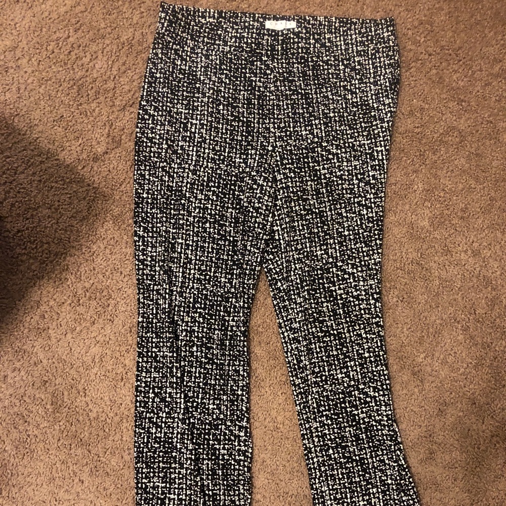 CHAUS New York pattern pant size LG